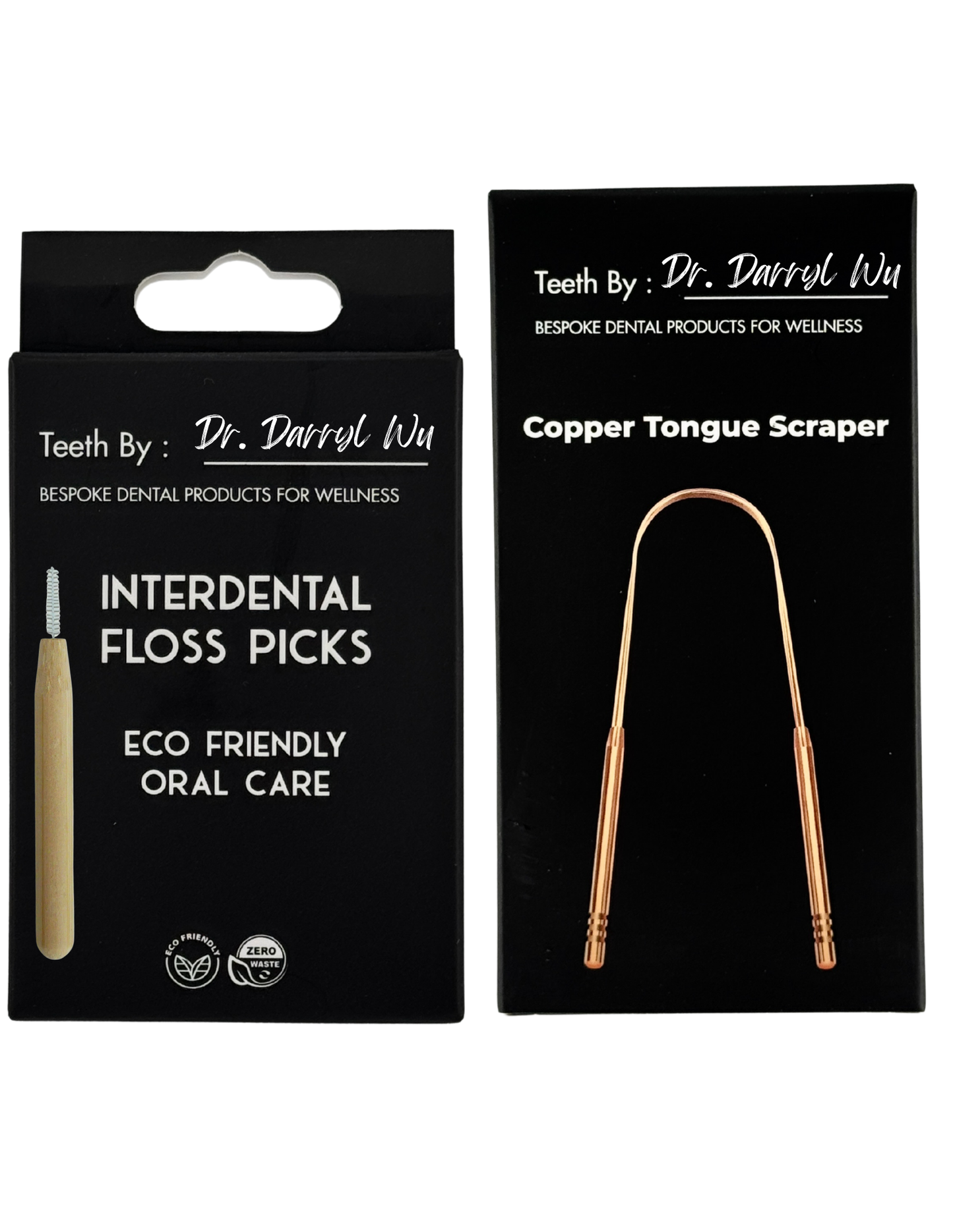 Dr. Wu's Interdental Floss Picks & Tongue Scraper